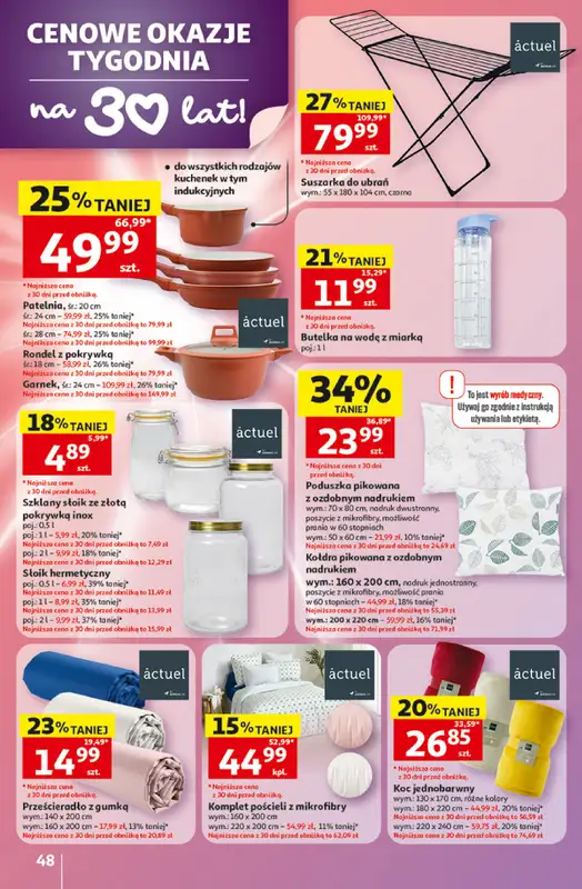 Auchan - gazetka promocyjna Gazetka 30 Lat Hipermarket Auchan od czwartku 07.05 do środy 13.05 - strona 48