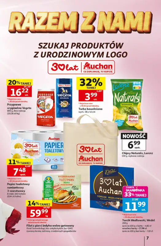Auchan - gazetka promocyjna Gazetka 30 Lat Hipermarket Auchan od czwartku 07.05 do środy 13.05 - strona 7