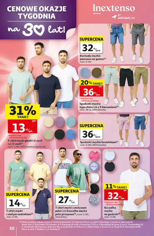 Auchan - gazetka promocyjna Gazetka 30 Lat Hipermarket Auchan od czwartku 07.05 do środy 13.05 - strona 50