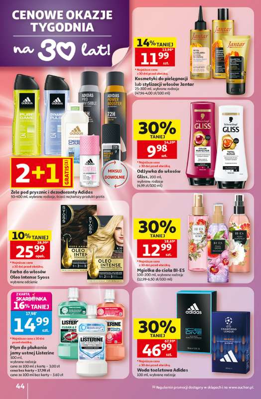 Auchan - gazetka promocyjna Gazetka 30 Lat Hipermarket Auchan od czwartku 07.05 do środy 13.05 - strona 44