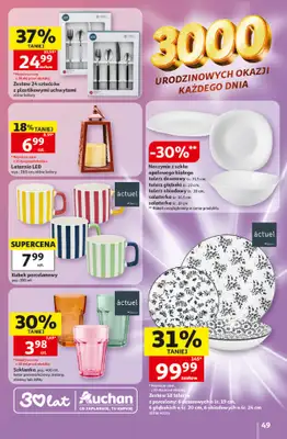 Auchan - gazetka promocyjna Gazetka 30 Lat Hipermarket Auchan od czwartku 07.05 do środy 13.05 - strona 49
