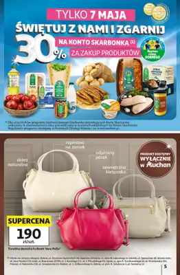 Auchan - gazetka promocyjna Gazetka 30 Lat Hipermarket Auchan od czwartku 07.05 do środy 13.05 - strona 5