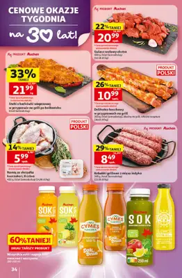 Auchan - gazetka promocyjna Gazetka 30 Lat Hipermarket Auchan od czwartku 07.05 do środy 13.05 - strona 34