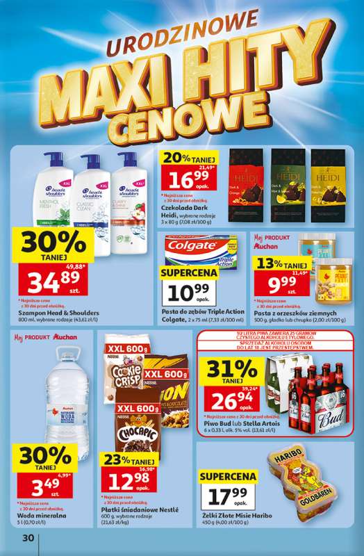 Auchan - gazetka promocyjna Gazetka 30 Lat Hipermarket Auchan od czwartku 07.05 do środy 13.05 - strona 30