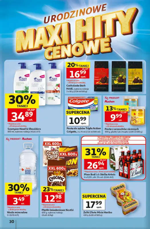 Auchan - gazetka promocyjna Gazetka 30 Lat Hipermarket Auchan od czwartku 07.05 do środy 13.05 - strona 30