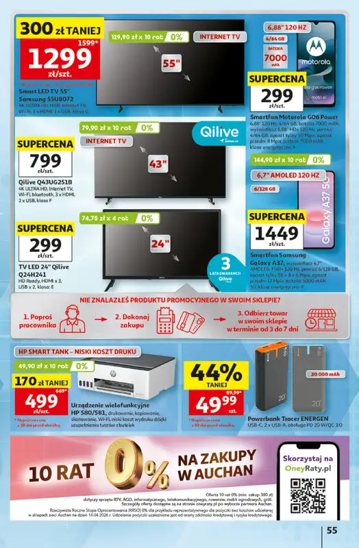 Auchan - gazetka promocyjna Gazetka 30 Lat Hipermarket Auchan od czwartku 07.05 do środy 13.05 - strona 55
