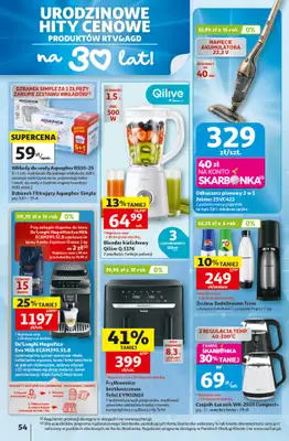 Auchan - gazetka promocyjna Gazetka 30 Lat Hipermarket Auchan od czwartku 07.05 do środy 13.05 - strona 54