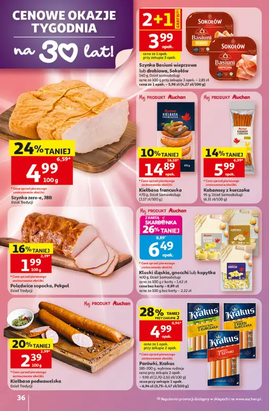 Auchan - gazetka promocyjna Gazetka 30 Lat Hipermarket Auchan od czwartku 07.05 do środy 13.05 - strona 36