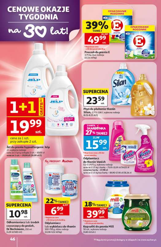 Auchan - gazetka promocyjna Gazetka 30 Lat Hipermarket Auchan od czwartku 07.05 do środy 13.05 - strona 46