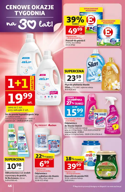 Auchan - gazetka promocyjna Gazetka 30 Lat Hipermarket Auchan od czwartku 07.05 do środy 13.05 - strona 46
