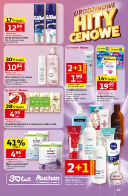 Auchan - gazetka promocyjna Gazetka 30 Lat Hipermarket Auchan od czwartku 07.05 do środy 13.05 - strona 45