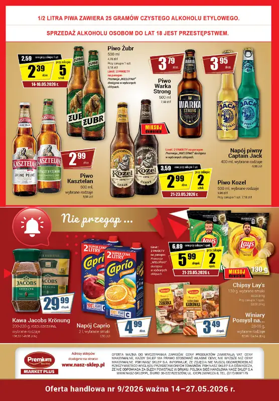 Premium Nasz Sklep - gazetka promocyjna Gazetka Premium Market Plus od czwartku 14.05 do środy 27.05 - strona 8