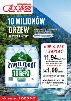 Społem - Blisko i Korzystnie - gazetka promocyjna Plakat promocyjny PSS Kalisz od poniedziałku 18.05 do soboty 13.06
