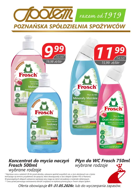Społem - Blisko i Korzystnie - gazetka promocyjna Plakaty promocyjne PSS Poznań od wtorku 05.05 do niedzieli 31.05 - strona 8
