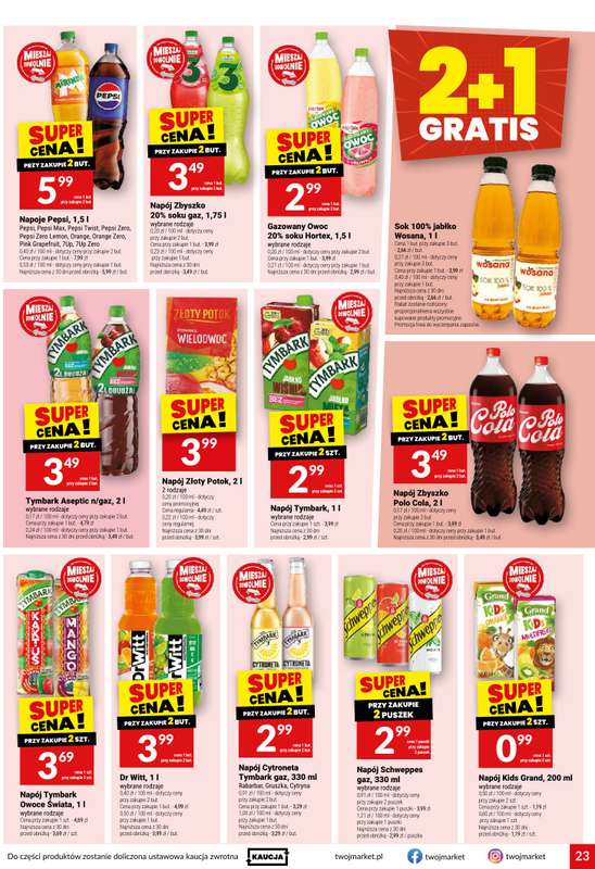 Twój Market - gazetka promocyjna Gazetka od środy 06.05 do wtorku 12.05 - strona 23