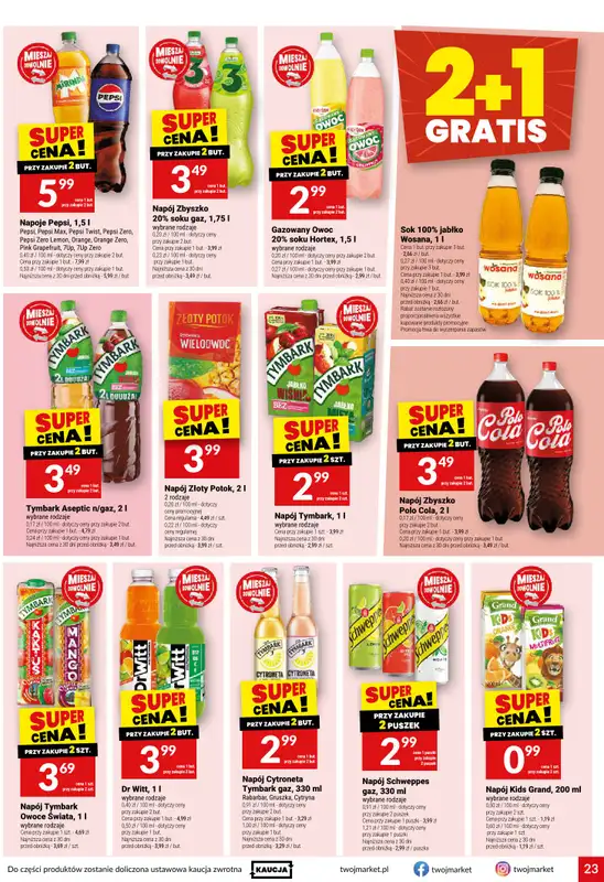 Twój Market - gazetka promocyjna Gazetka od środy 06.05 do wtorku 12.05 - strona 23