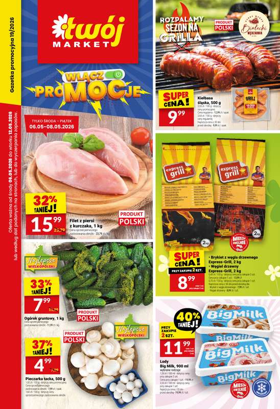 Twój Market - gazetka promocyjna Gazetka od środy 06.05 do wtorku 12.05