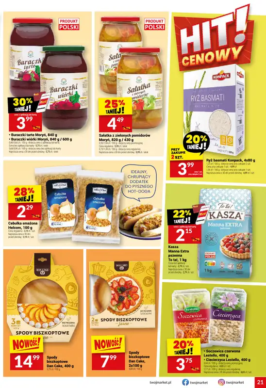 Twój Market - gazetka promocyjna Gazetka od środy 06.05 do wtorku 12.05 - strona 21
