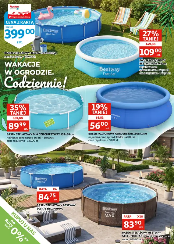 Auchan - gazetka promocyjna Katalog Racibórz | Twój ogród, Twój basen, Twoje lato od środy 06.05 do wtorku 19.05 - strona 6