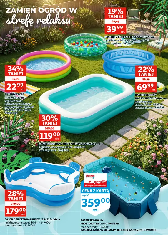 Auchan - gazetka promocyjna Katalog Racibórz | Twój ogród, Twój basen, Twoje lato od środy 06.05 do wtorku 19.05 - strona 5