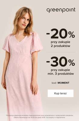 Greenpoint - gazetka promocyjna Dodatkowe -30% przy zakupie 3 produktów od wtorku 05.05 do czwartku 14.05