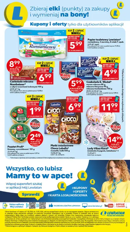 LEWIATAN - gazetka promocyjna Mamy TO w Lewiatanie – woj. opolskie od czwartku 07.05 do środy 13.05 - strona 8
