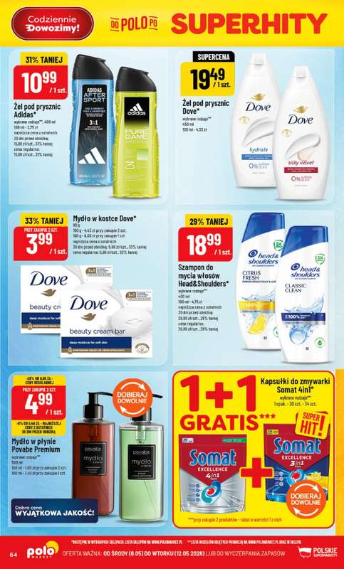 POLOmarket - gazetka promocyjna Gazetka od środy 06.05 do wtorku 12.05 - strona 64