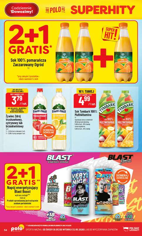 POLOmarket - gazetka promocyjna Gazetka od środy 06.05 do wtorku 12.05 - strona 54