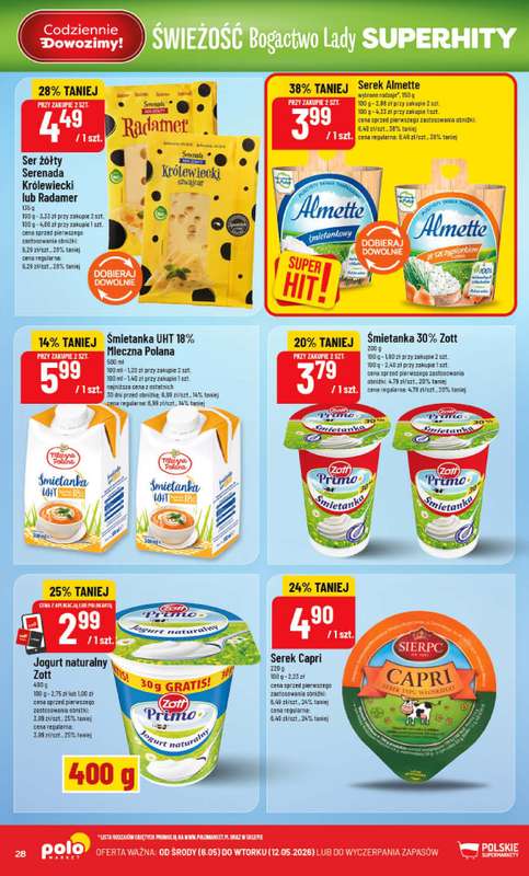 POLOmarket - gazetka promocyjna Gazetka od środy 06.05 do wtorku 12.05 - strona 28