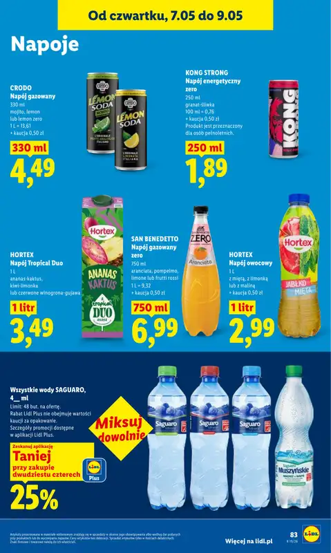 Lidl - gazetka promocyjna Oferta od czwartku od czwartku 07.05 do soboty 09.05 - strona 83