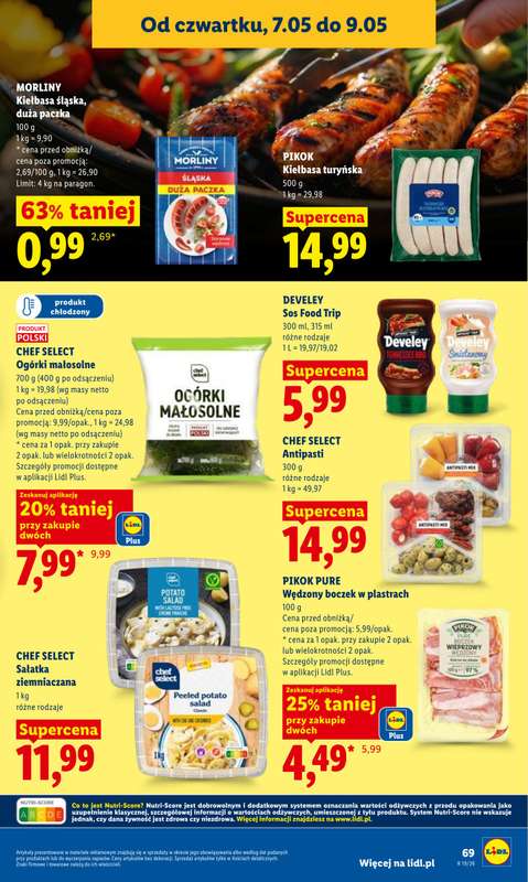 Lidl - gazetka promocyjna Oferta od czwartku od czwartku 07.05 do soboty 09.05 - strona 69