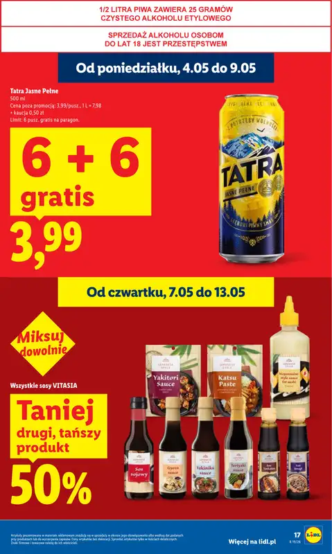Lidl - gazetka promocyjna Oferta od czwartku od czwartku 07.05 do soboty 09.05 - strona 17