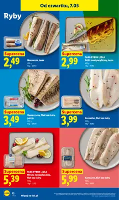 Lidl - gazetka promocyjna Oferta od czwartku od czwartku 07.05 do soboty 09.05 - strona 72