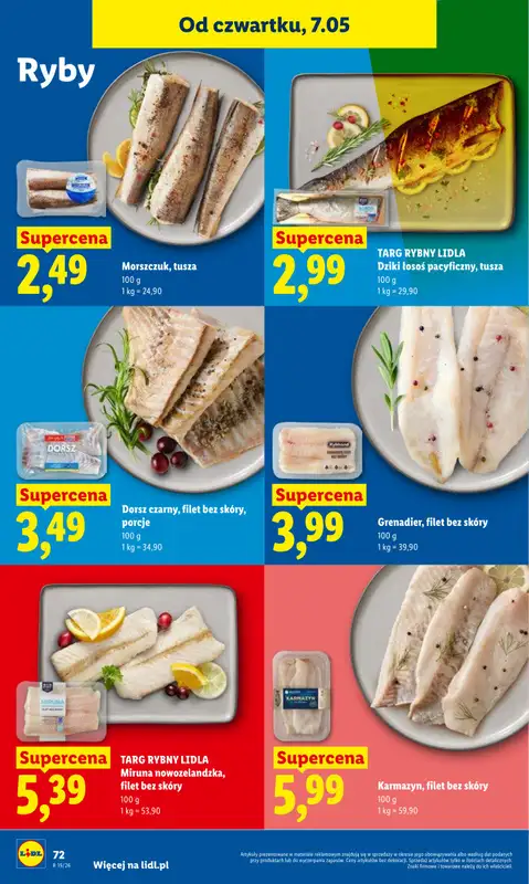 Lidl - gazetka promocyjna Oferta od czwartku od czwartku 07.05 do soboty 09.05 - strona 72
