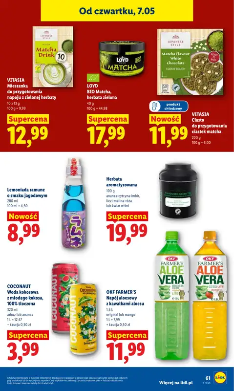 Lidl - gazetka promocyjna Oferta od czwartku od czwartku 07.05 do soboty 09.05 - strona 61