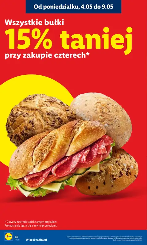 Lidl - gazetka promocyjna Oferta od czwartku od czwartku 07.05 do soboty 09.05 - strona 66