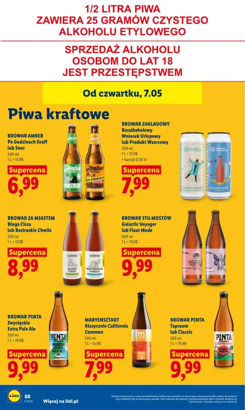 Lidl - gazetka promocyjna Oferta od czwartku od czwartku 07.05 do soboty 09.05 - strona 92