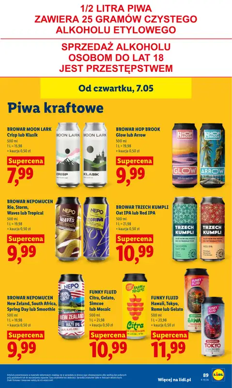 Lidl - gazetka promocyjna Oferta od czwartku od czwartku 07.05 do soboty 09.05 - strona 93