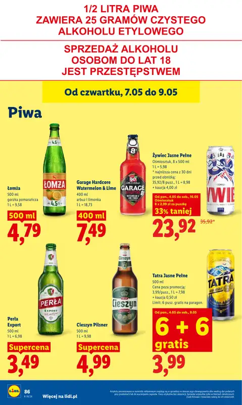 Lidl - gazetka promocyjna Oferta od czwartku od czwartku 07.05 do soboty 09.05 - strona 90