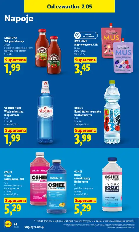 Lidl - gazetka promocyjna Oferta od czwartku od czwartku 07.05 do soboty 09.05 - strona 84