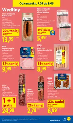 Lidl - gazetka promocyjna Oferta od czwartku od czwartku 07.05 do soboty 09.05 - strona 75