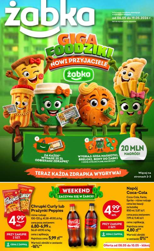 Żabka - gazetka promocyjna Gazetka od środy 06.05 do wtorku 19.05