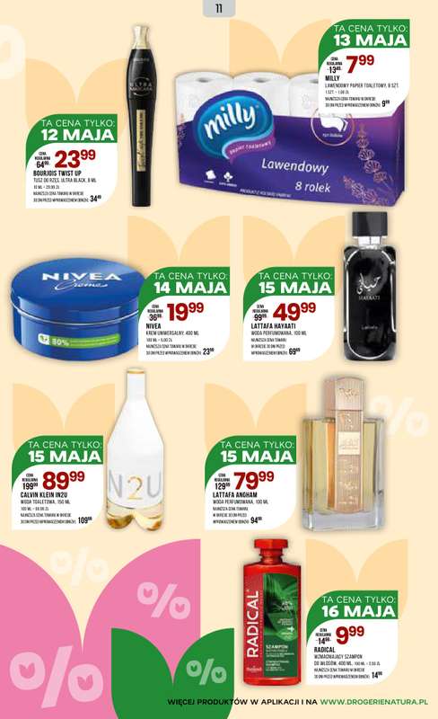 Drogerie Natura - gazetka promocyjna Gazetka od środy 06.05 do niedzieli 17.05 - strona 11