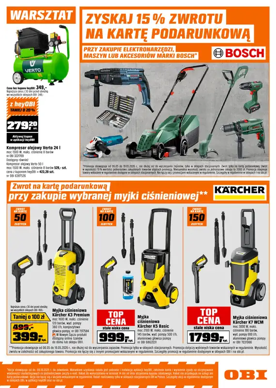 OBI - gazetka promocyjna Gazetka od środy 06.05 do wtorku 19.05 - strona 7