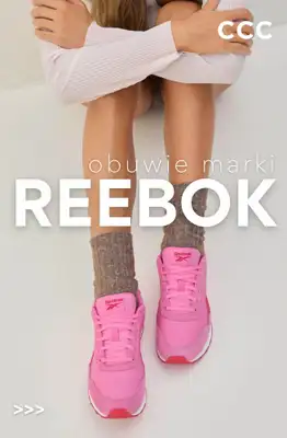 CCC - gazetka promocyjna Damskie obuwie marki REEBOK - sprawdź PROMOCJE! od środy 06.05 