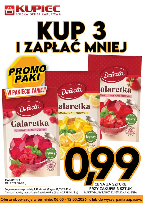 Kupiec - gazetka promocyjna Promopaki od środy 06.05 do wtorku 12.05 - strona 11