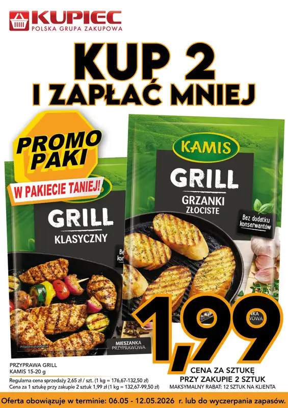 Kupiec - gazetka promocyjna Promopaki od środy 06.05 do wtorku 12.05 - strona 8