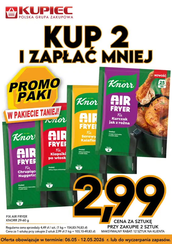 Kupiec - gazetka promocyjna Promopaki od środy 06.05 do wtorku 12.05 - strona 7