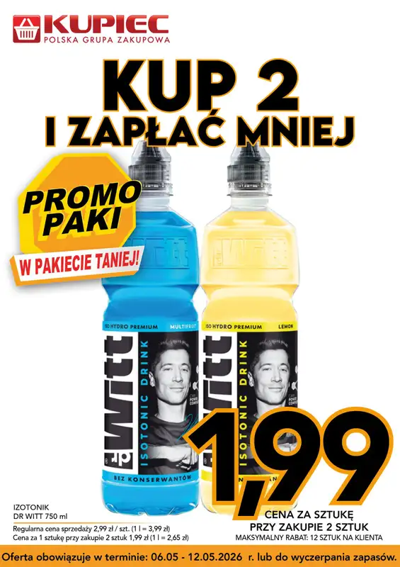 Kupiec - gazetka promocyjna Promopaki od środy 06.05 do wtorku 12.05 - strona 10