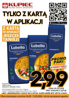 Kupiec - gazetka promocyjna Promopaki od środy 06.05 do wtorku 12.05